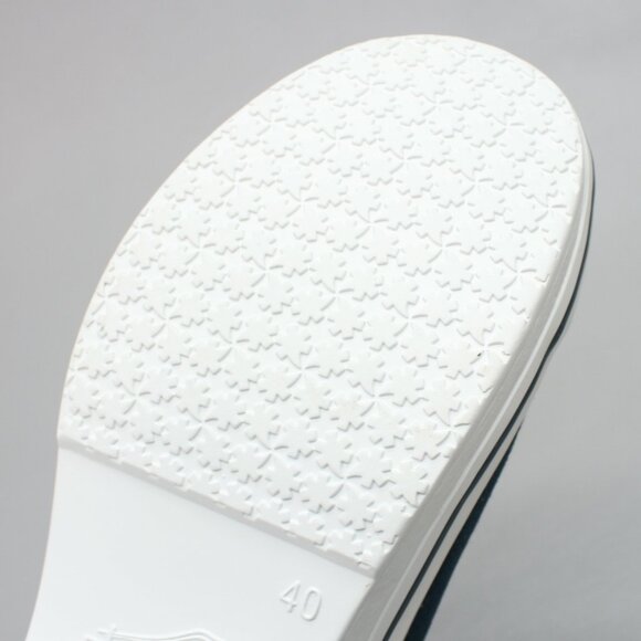 Dansko 40 Ladies (9.5-10) Valerie Canvas Navy Blue Vegan Mary Jane Clogs Shoes - Picture 10 of 12